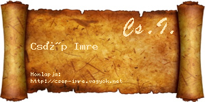 Csép Imre névjegykártya